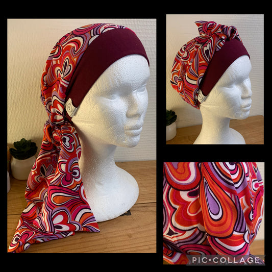 SUBLIMANT Bonnet de chimiothérapie foulard légèreté N11