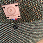Pochette enveloppe verte moucheté doré