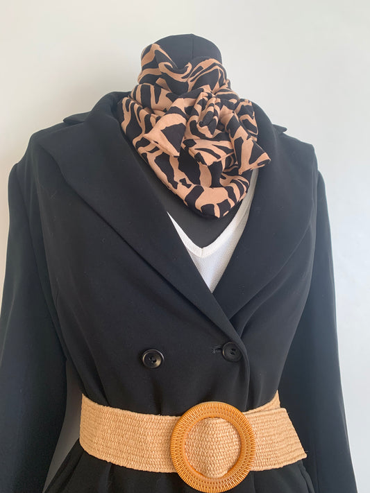 MIMI 14 Foulard façon bandana à lanières