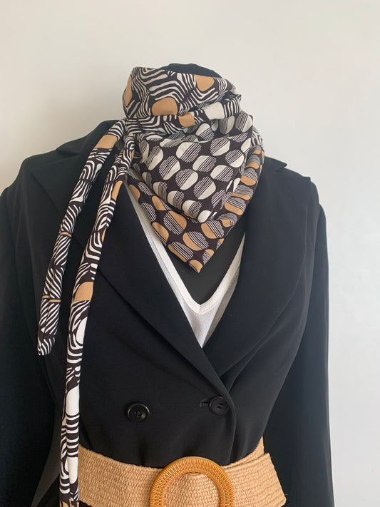 MIMI 12 Foulard façon bandana à lanières