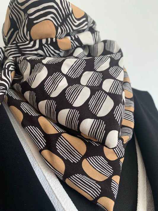 MIMI 12 Foulard façon bandana à lanières