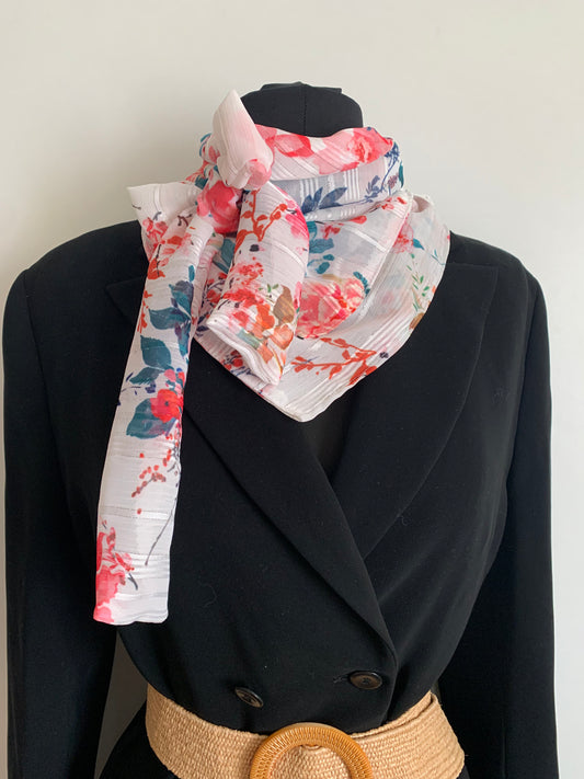 MIMI 10 Foulard façon bandana à lanières en voile