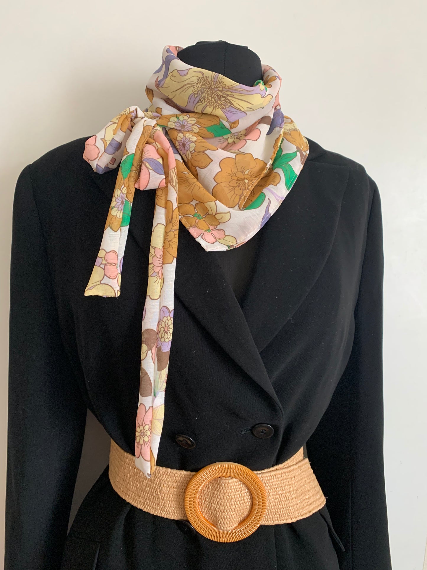 MIMI 9 Foulard façon bandana à lanières