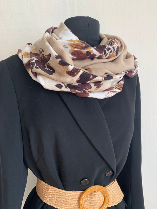 Jour de joie  Foulard double snood en viscose