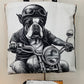 William le chien motard  Sac cabas MODELE UNIQUE