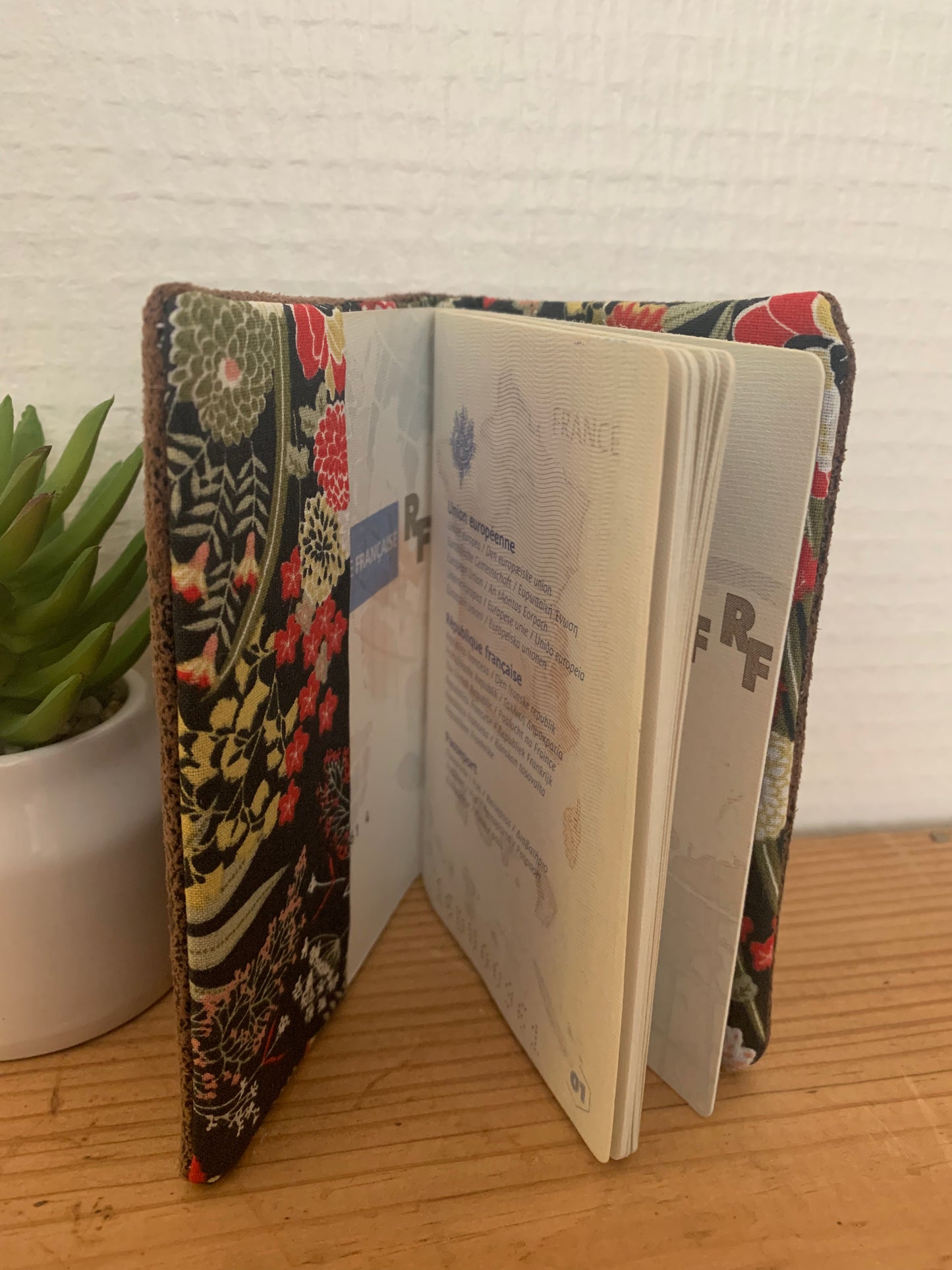 Protège passeport simili cuir