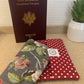 Protège passeport fleurs et pois