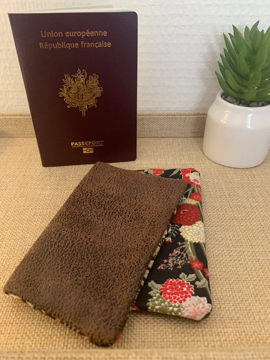 Protège passeport simili cuir