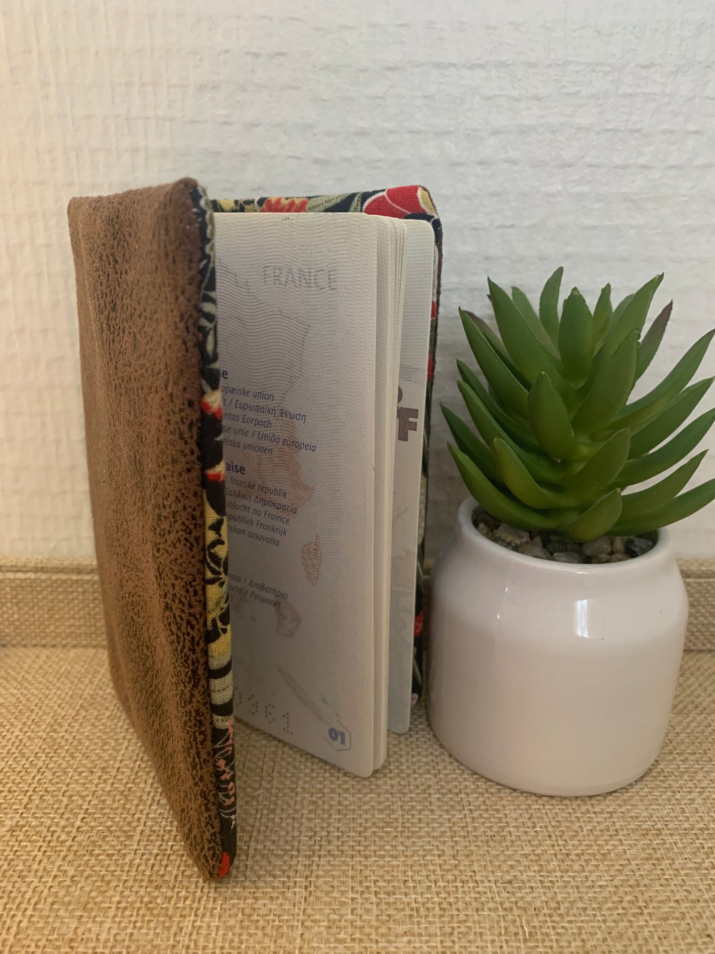 Protège passeport simili cuir