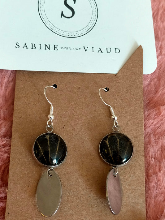 ZOU 030 Boucles d'oreilles crochet plaqué argent