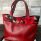 Elégance rouge Sac cabas