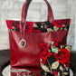 Elégance rouge Sac cabas